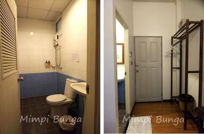 左：トイレ、シャワー　右：部屋の入り口