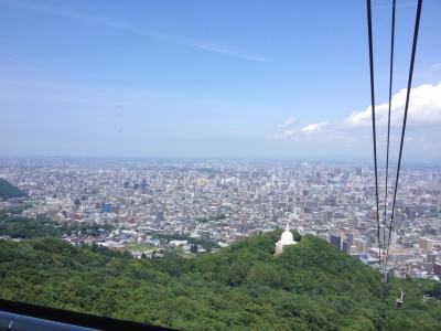 札幌市が一望できます。