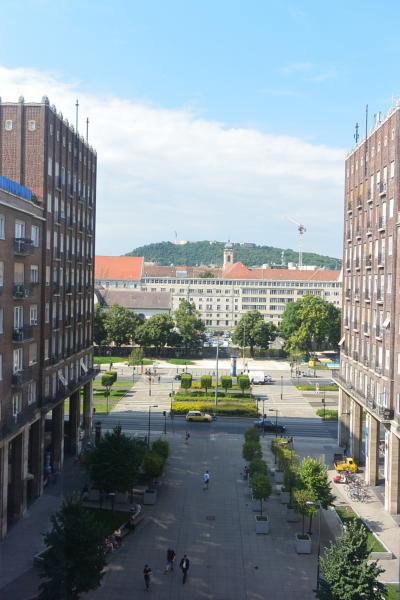 4階の廊下からの眺め