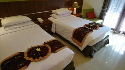 素敵なベッドメイクでした。