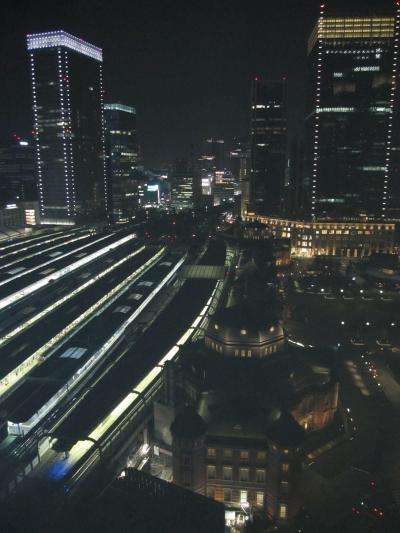 東京駅側の部屋は駅舎が一望のもと