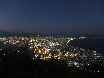 真夏なのに夜景は寒かった