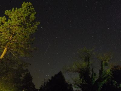 流れ星も