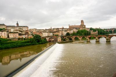 ホテルから見たアルビ旧市街