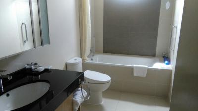 バスルームの一つにバスタブがありウォシュレットもついてました