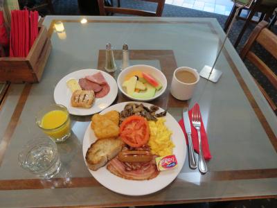 ホテルのレストランで食べた朝食