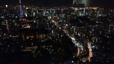 52階の展望台から見る夜景は見飽きない