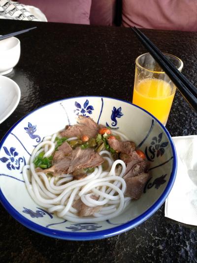 朝食のビーフン