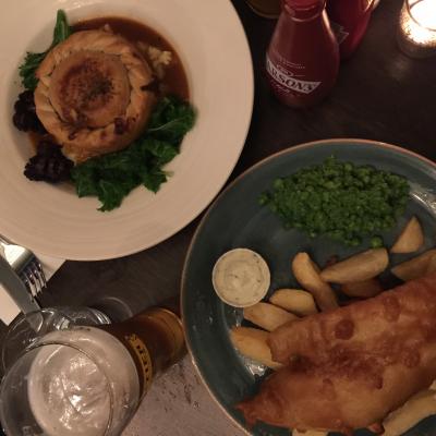 チップスとコテージパイ