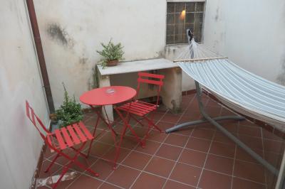 部屋にはベランダも付いていました