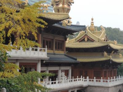 交通至便な巨大な寺院