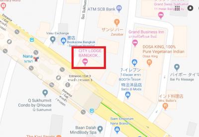 シティーロッジソイ９は、ＢＴＳナナ駅の隣です。階段のすぐ傍