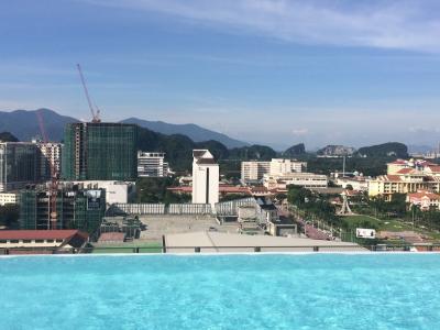 屋上のプールからの眺望（普通です）