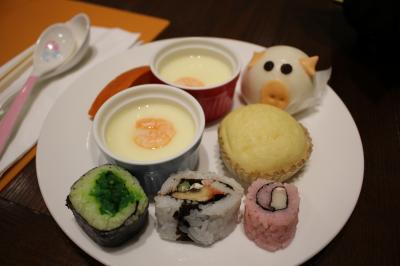 レストランの朝食