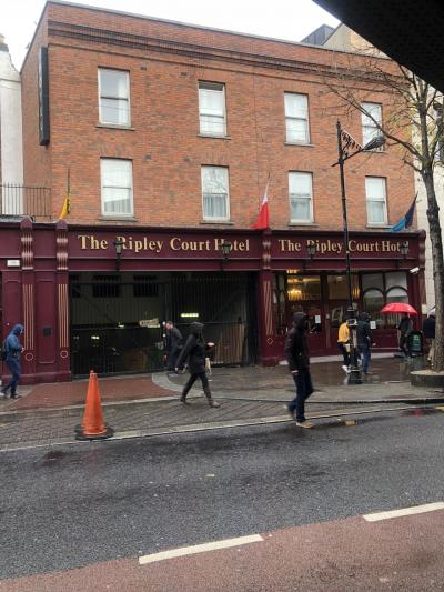 ホテルの正面です