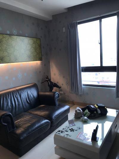 ベッドルームと人続きですがテレビスペースです