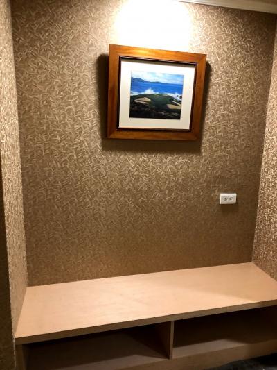 大のスーツケースも広げっ放しにできます