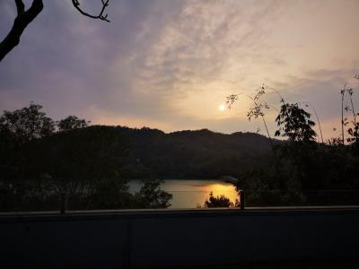 villaからの夕陽