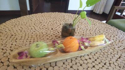 可愛らしいウェルカムフルーツ