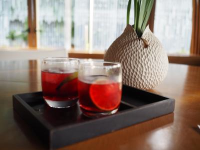 チェックイン時のウェルカムドリンク