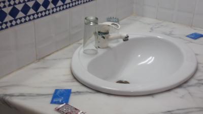 栓のない手洗い場