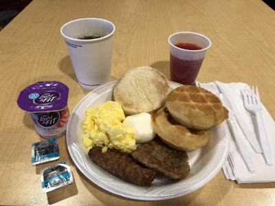 朝ごはんも満足