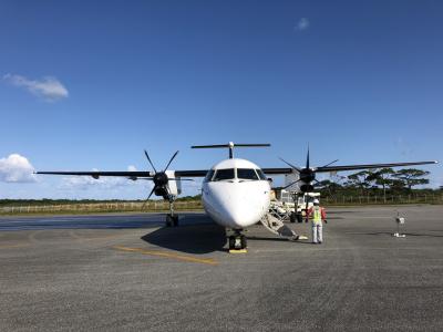 多良間島に上陸する空の玄関口