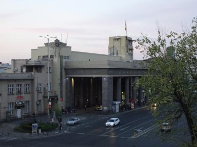 ブカレスト・ノルド駅が見える