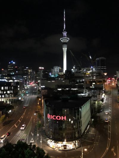 テラスからスカイタワー