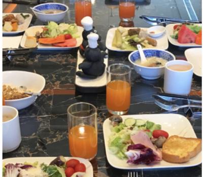 朝食ビュッフェ充実