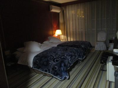 広いベッドです