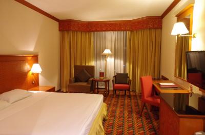 写真の通り、とても広く快適なホテルでした。