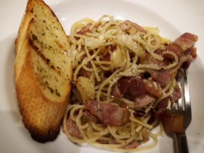 ホテル内のレストラン、パスタ美味でした