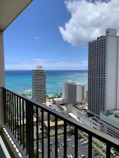 バルコニーからみた景色