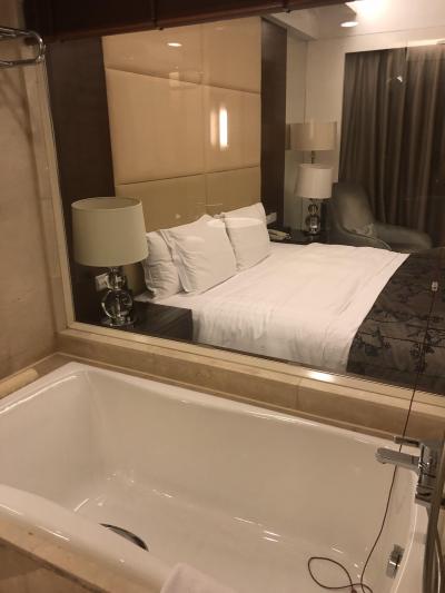 部屋とバスルーム。ブラインドはあります。