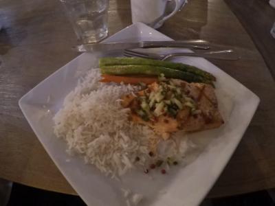 ボリュームあり。サーモン