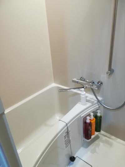 シャワーの一角に、ユニットバスがありました。