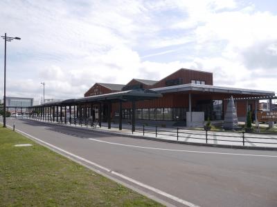 駅前広場にある道の駅