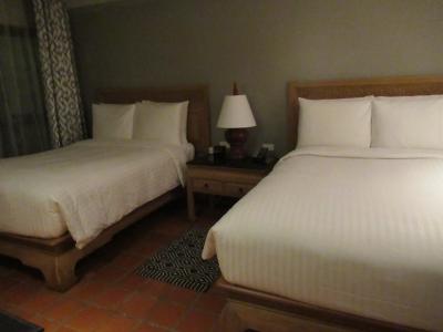 ゲストルームも　大きなセミダブルベッドが２台入っています。