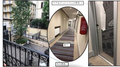 ドアはヴェッキオ宮でした。廊下も清潔。
