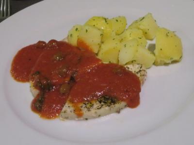 夕食の料理の一部