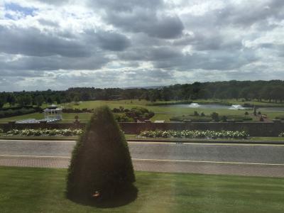 目の前には広い庭