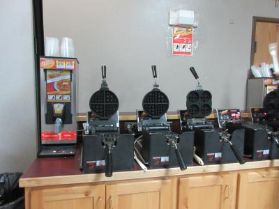 ワッフルを作る機械