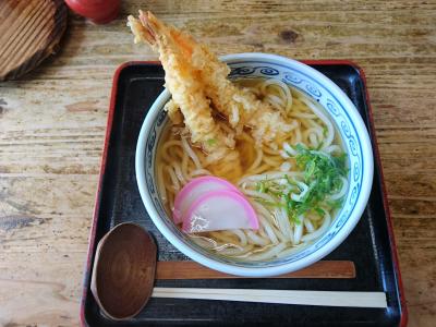 別府地獄巡り中にうどんでランチ