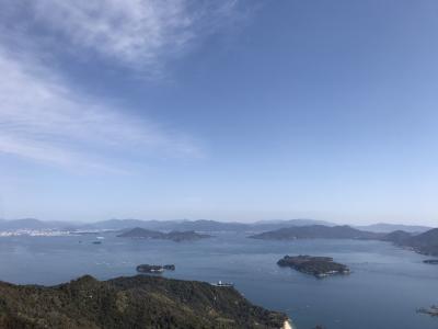 登ってよかった！瀬戸内海の島々が美しい！