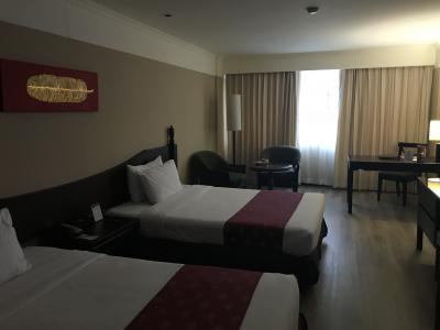 広めです。ベッドも適度にふかふかしています。