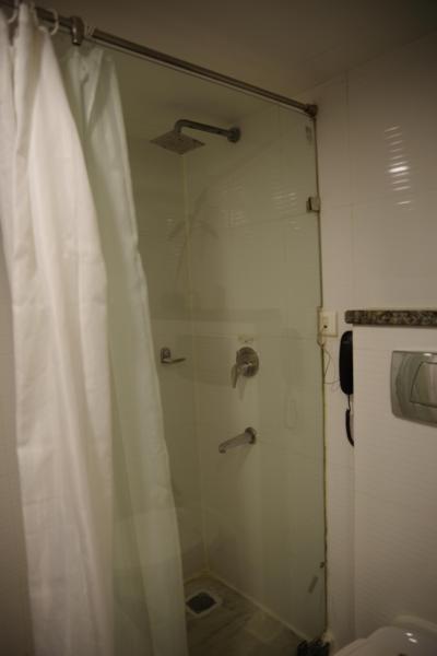 シャワールーム。バスタブがないのがインドのスタンダード