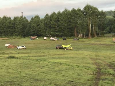 夏は開放的なキャンプ場になります(アーススマイルビレッジ）