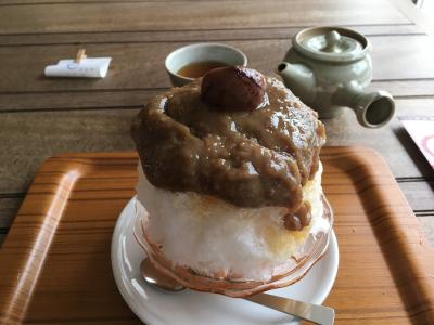 日本茶とかき氷で有名なカフェ