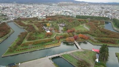 紅葉満開の五稜郭